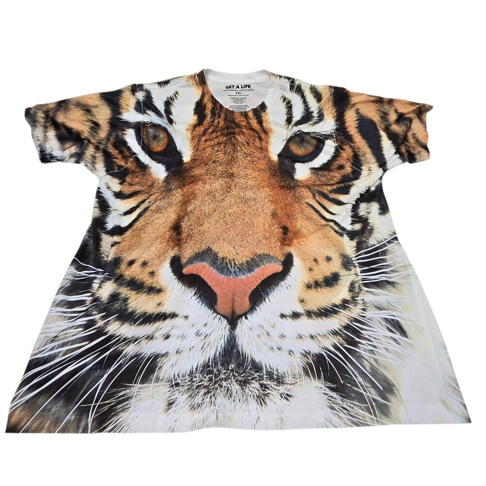 Get A Life Graphic T-Shirt Size 2XL Multicolor